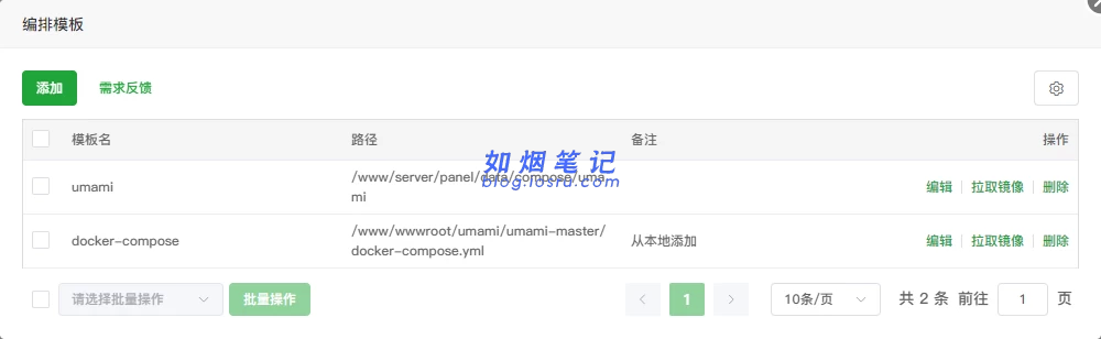 图片[5]- 宝塔面板Docker搭建Umami网站访问统计- 如烟笔记